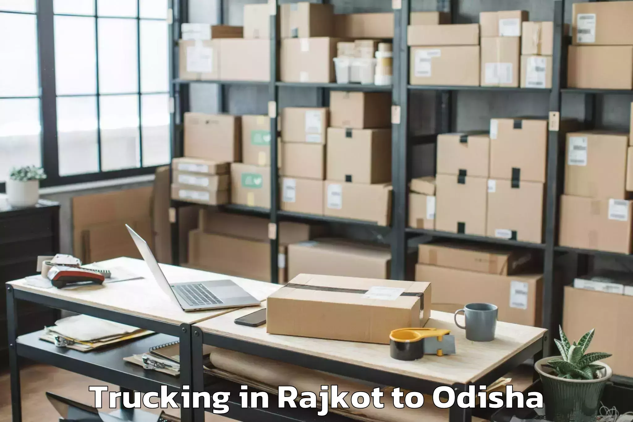 Book Rajkot to Khalikote Trucking